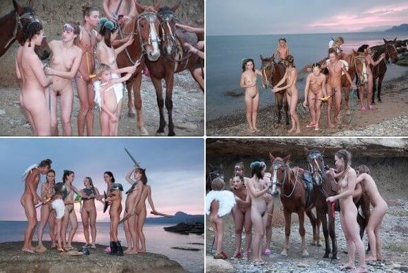 Mystical Horsey Riders Series photos - Nudism helps strengthen friendships
