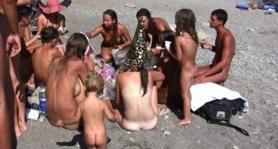 The vast oceanfront 1 Full HD video - Spiritual and physical harmony are essential in nudist culture