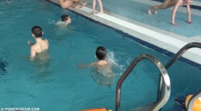 Poolside activities 1 Full HD - Nudism supports freedom of self-expression and individuality