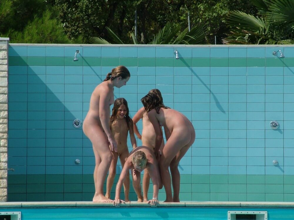 FKK Outdoor Children Pool pics - Naturism teaches respect and love for the natural world