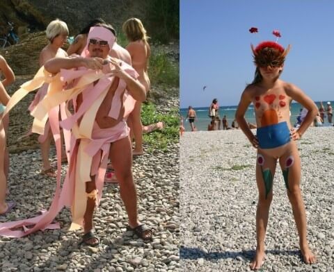 Natural Mud Camouflaging pics - The sacred significance of the nude