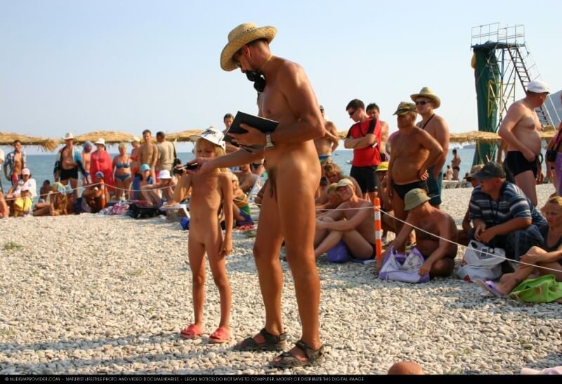 Naturist Pageant Line Up photos - Getting rid of swimsuits