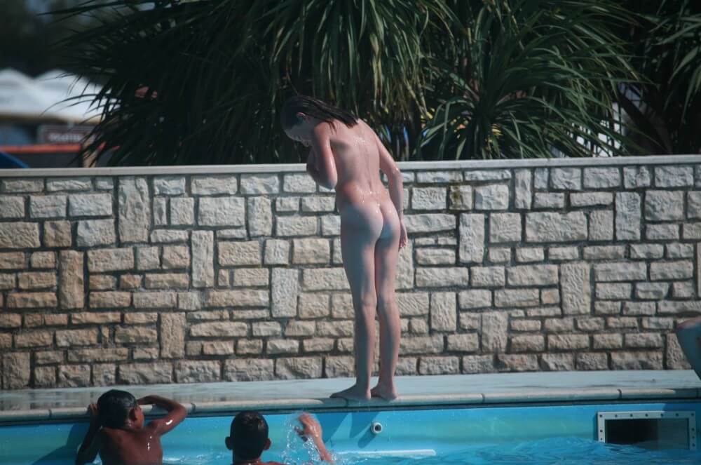 Naturist Pool-Side Singles pics - Nudism teaches respect for the body and nature