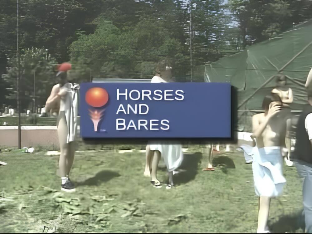 Horses and Bares - Supporters of naturism live in harmony with nature