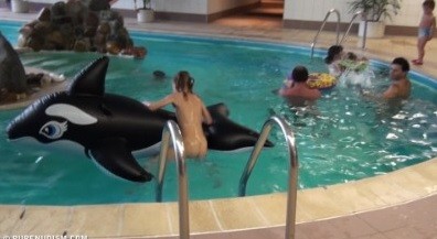 Naturism - Indoor dolphin ride Full HD upd - Nudity is perceived as a natural aspect of life