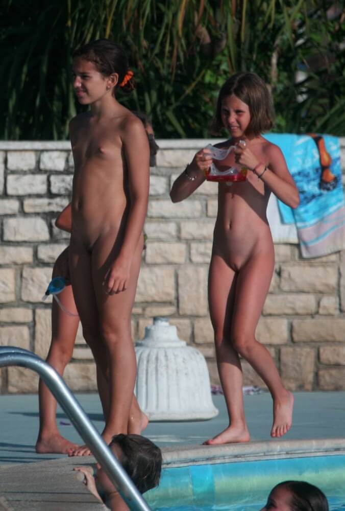 Two Poolside Nudist Girls pics - The nature of nudism provides strength and inspiration